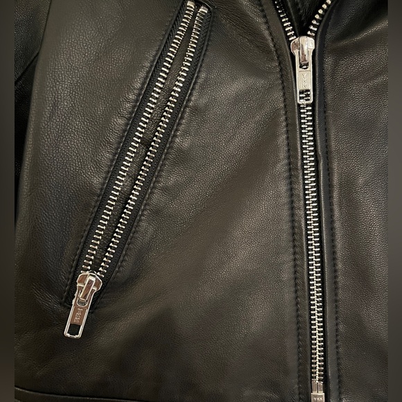 Short Style Soft Leather Jacket - Picture 4 of 6